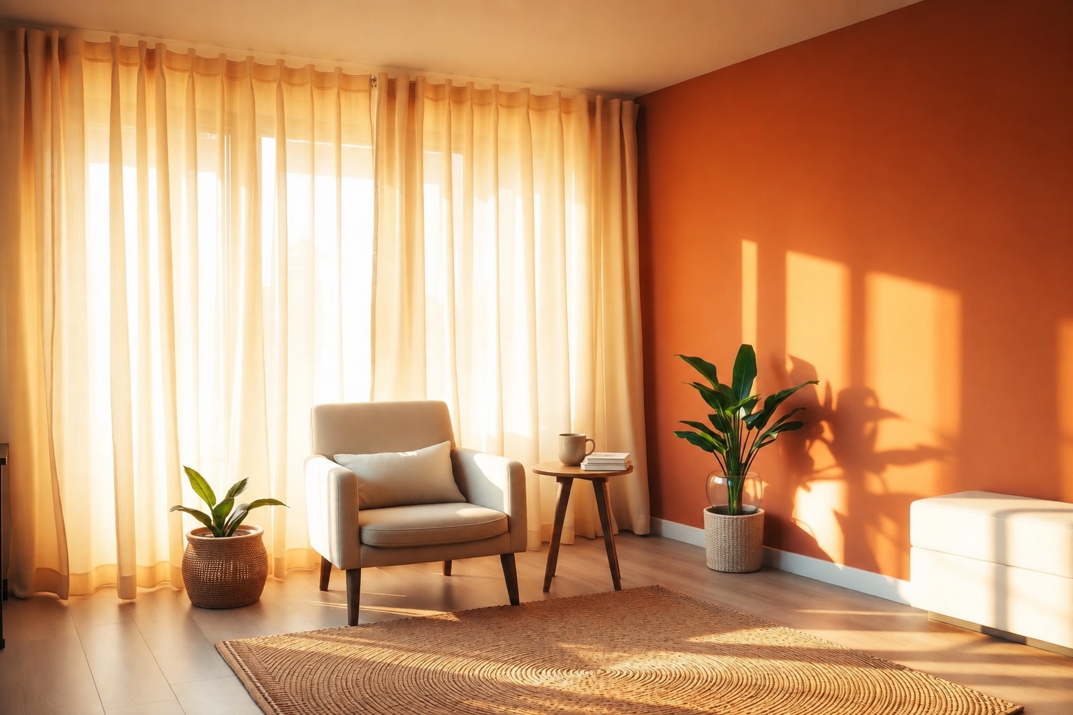 Warm counselling consulting room